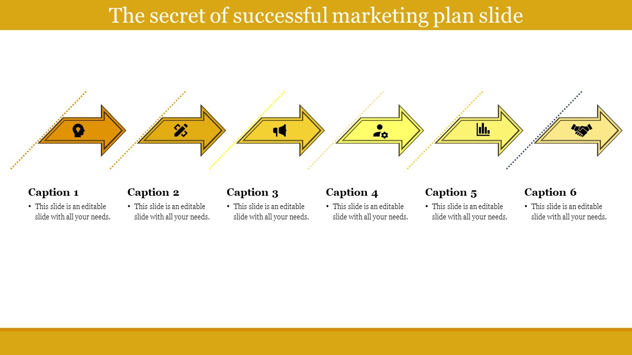 Free - Best Business and Marketing Plan template for PPT & Google slides- Six Nodded